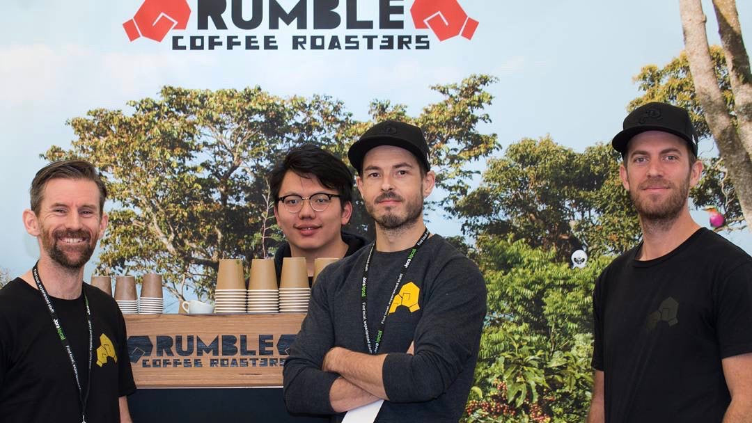 The team who roasts our coffee, Rumble.