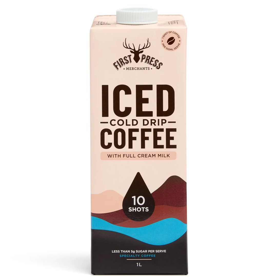 Iced Cold Drip Coffee With Full Cream Milk 1L (8 pk)