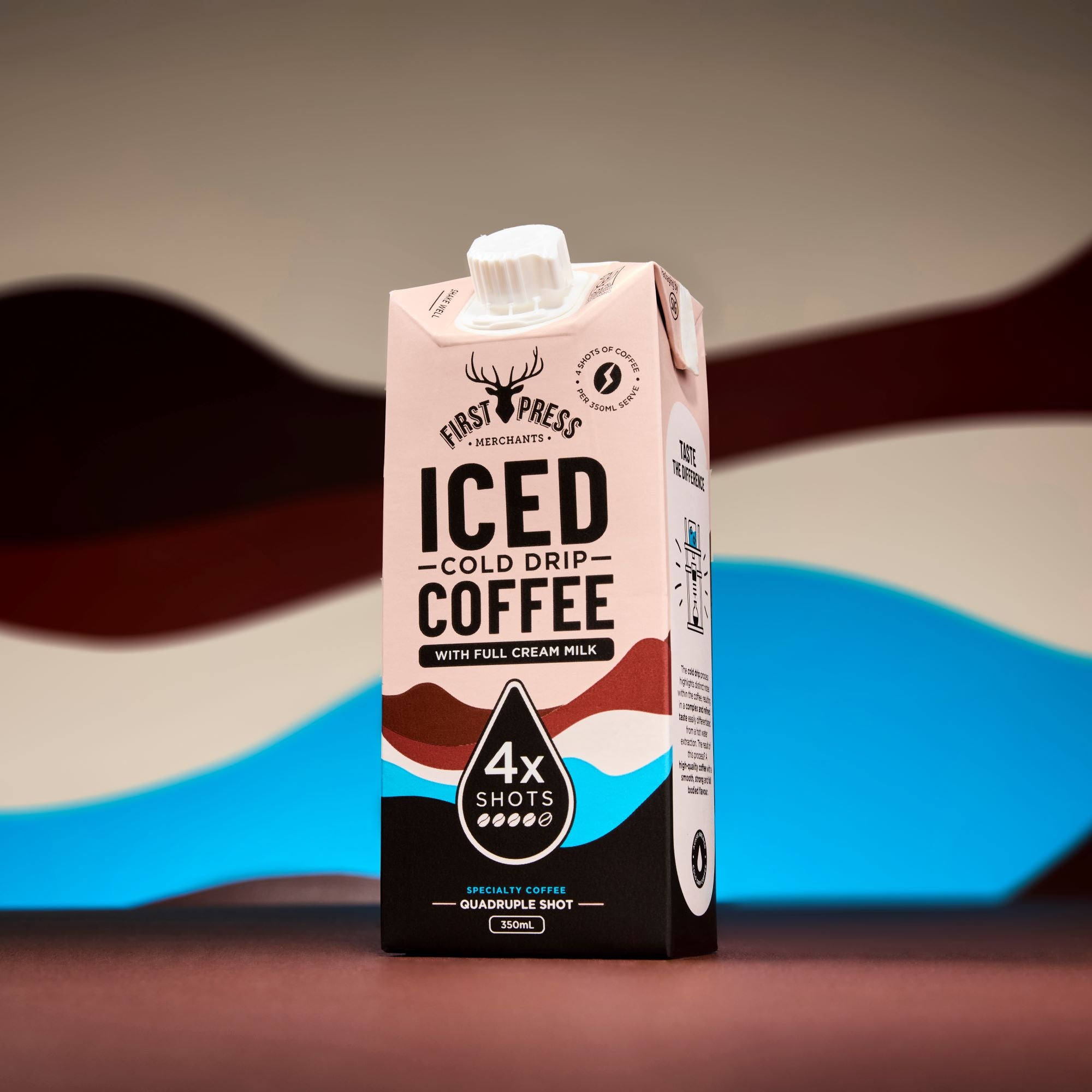 4 Shot Iced Cold Drip Coffee With Full Cream Milk (12pk)