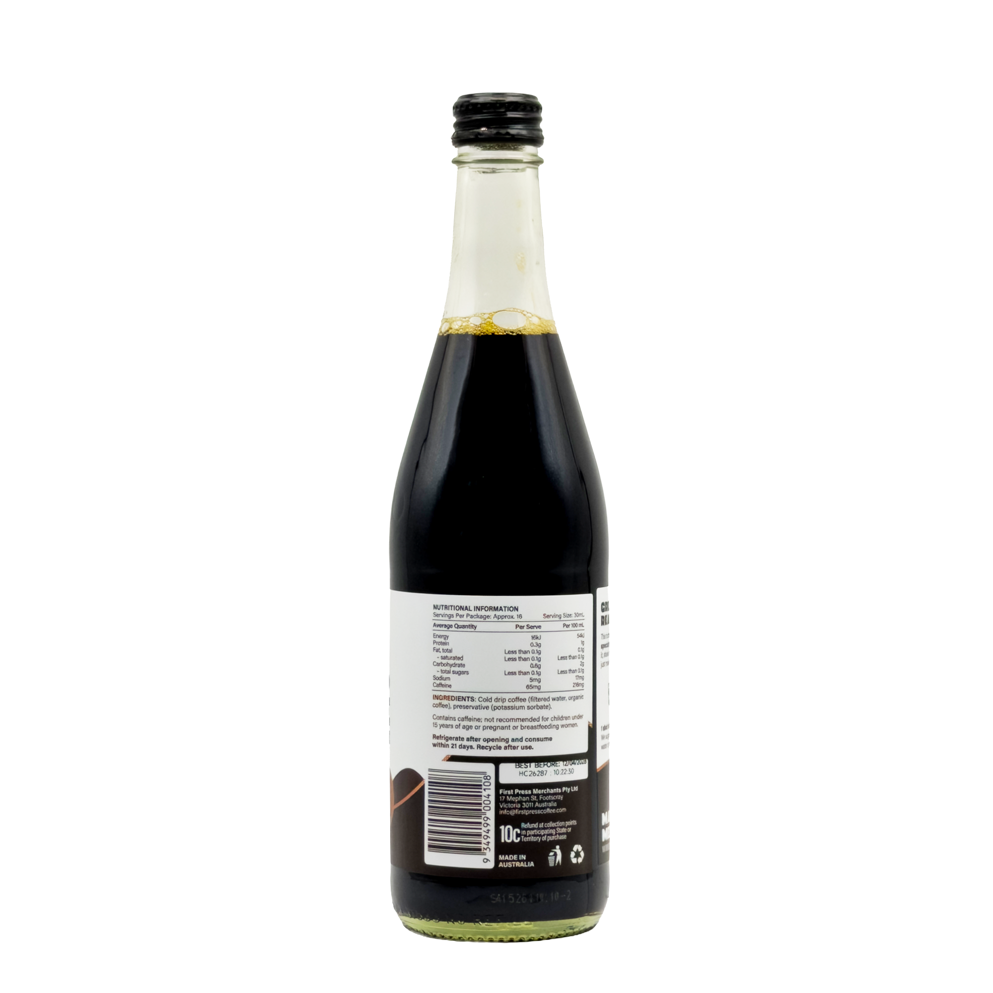First Press Cold Drip Concentrate Double pack 500ml - First Press Coffee