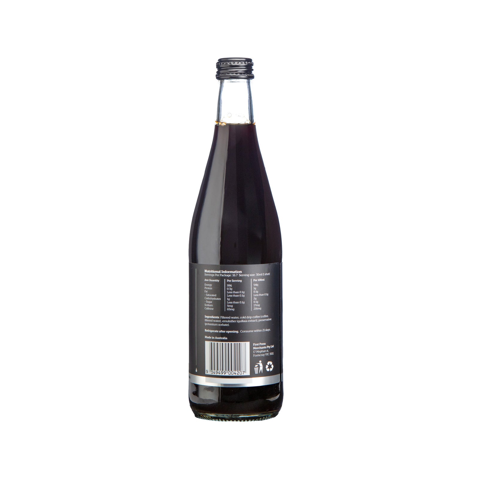 First Press Black Cocktail Mixer Double Pack 750ml - First Press Coffee
