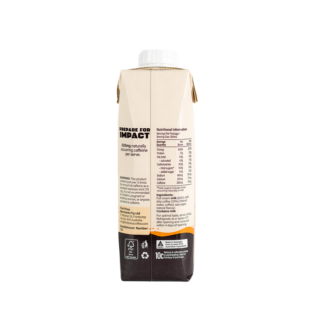 Iced Latte Extra Strong (12 pk) - First Press Coffee