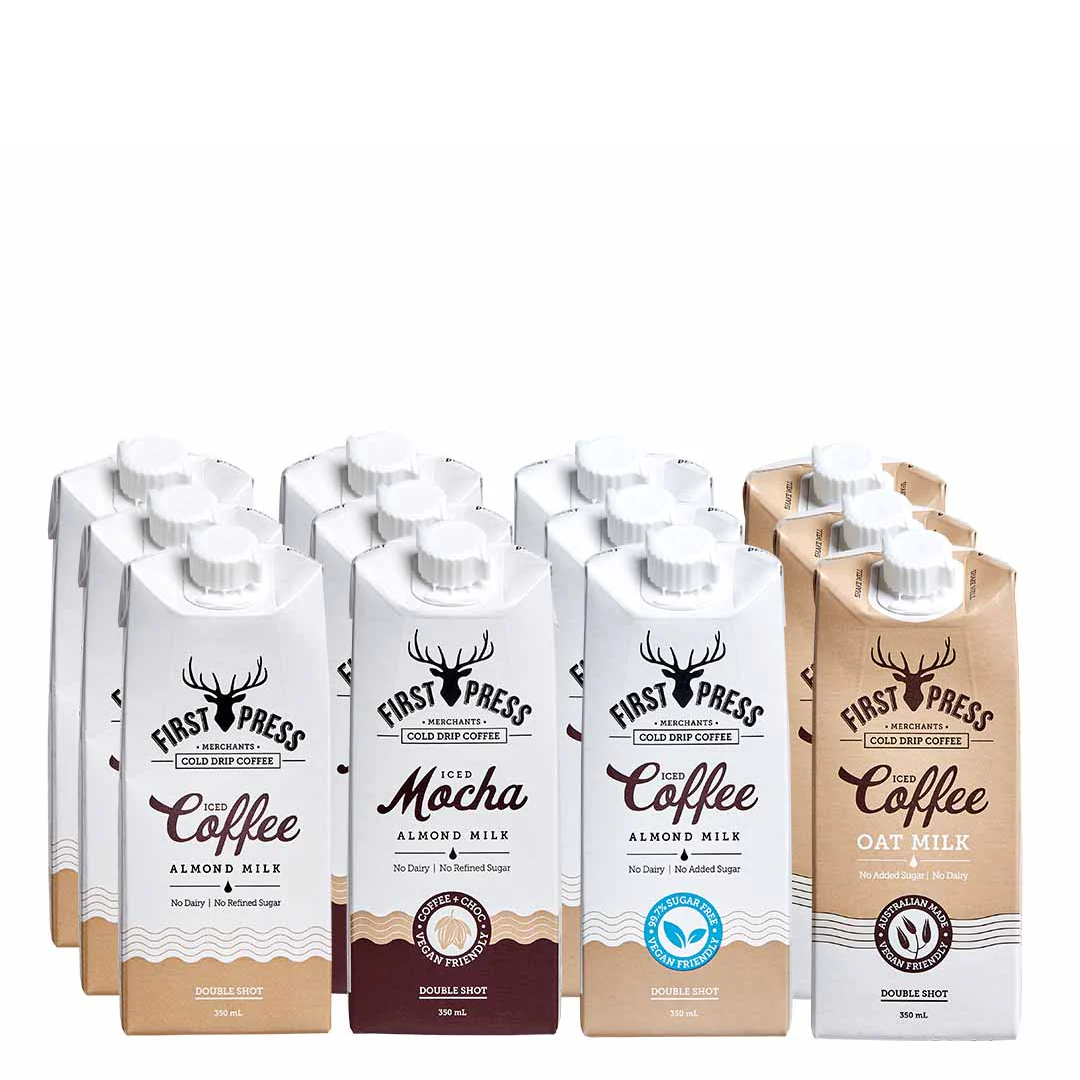 Mixed plant based Iced Coffee Pack (12 PK) - First Press Coffee